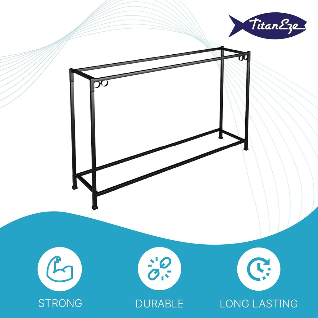 TITANEZE 55 Gallon Double Aquarium Stand (2 Stands in 1), Fish Tank Stand, Bird Cage Stand, 50.5" W x 32" H x 13" D