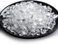 Polished Clear Quartz Crystal Chips 200 Pcs - 0.3", Tumbled Stone Chips Crushed Sea Glass Stones Healing Reiki Crystal Making Home Decoration