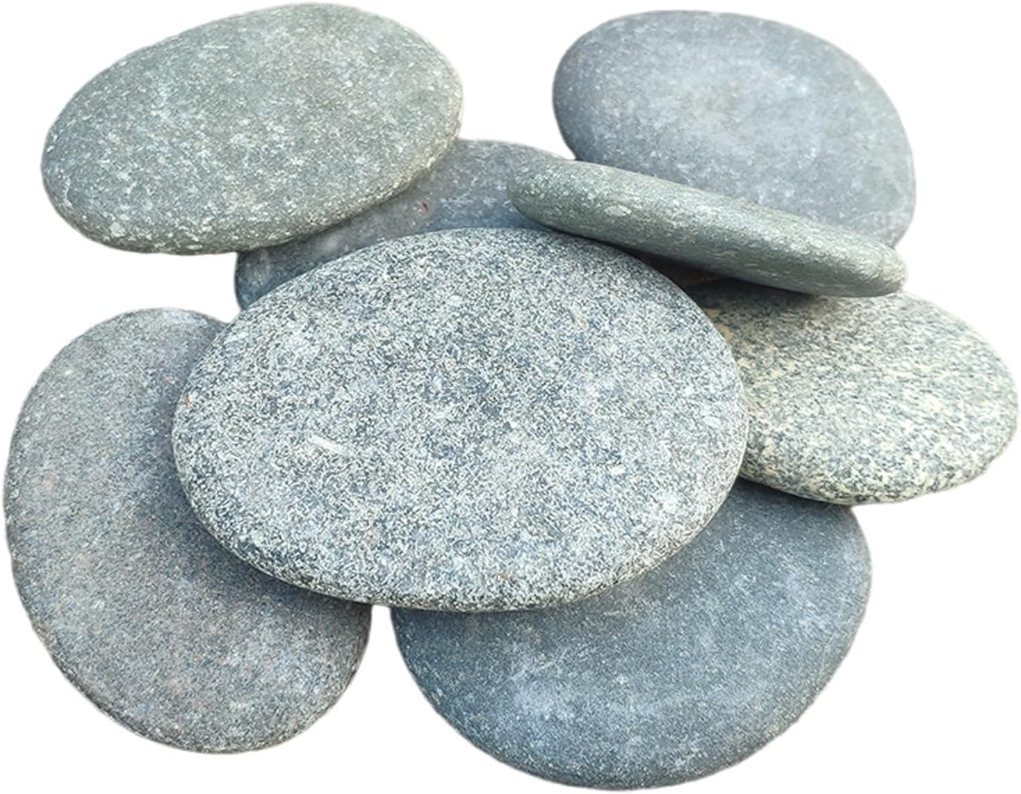 GRUKFE River Rocks for Painting, Natural Smooth Craft Stones, 3-4 Inch, 5 Pack, Kids Adults Art Projects