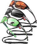 FAGUMA Sports Polarized Sunglasses For Men Cycling Driving Fishing UV400 Protection