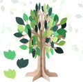 Cheerland Tree of Life Centerpiece 3D Table Decor Autumn Fall Thankful Tree for Thanksgiving Harvest Rustic Woodland Party Supplies Green Leaves Décor Arrangements Displays