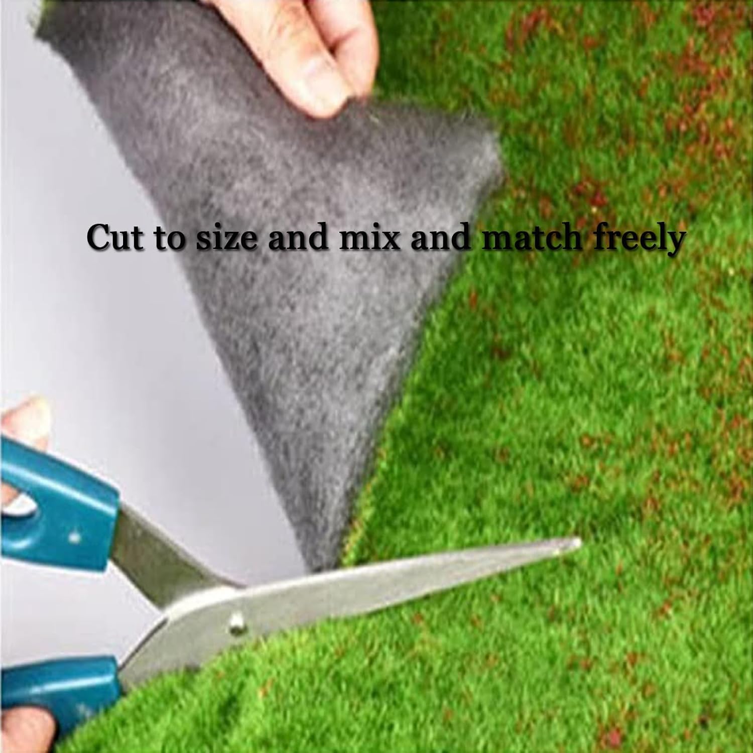Artificial Moss Mat 3.2x3.2ft, Realistic Faux Moss Green Turf for Balcony Terrace Home Backyard Wall Window Display Indoor Outdoor Decor