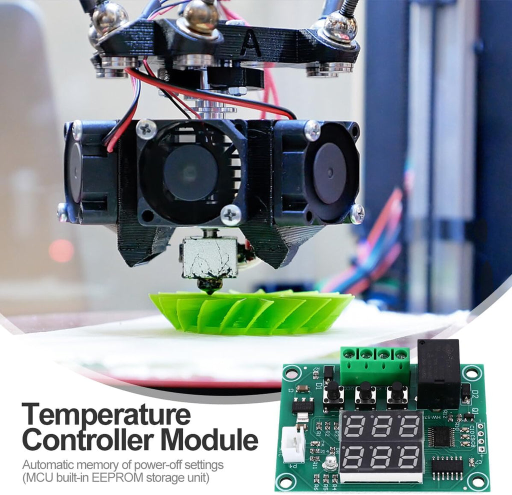 High Precision Dual LED Digital Thermostat Controller Module Voltage Temperature Control Switch with Range for Greenhouse Boiler Hatching Use