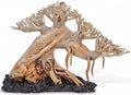 Azil Aquascape Bonsai Driftwood Tree 10” – Premium Natural Aquarium Decor for Fish Tanks, Freshwater Aquariums, Hardscape & Planted Tanks