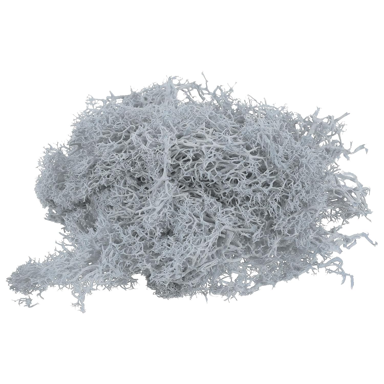 PATIKIL 3.5 OZ Fake Moss, Preserved Reindeer Moss Artificial Moss Lichen Centerpieces Decor Faux Moss for Potted Plants Christmas Crafts, Light Gray