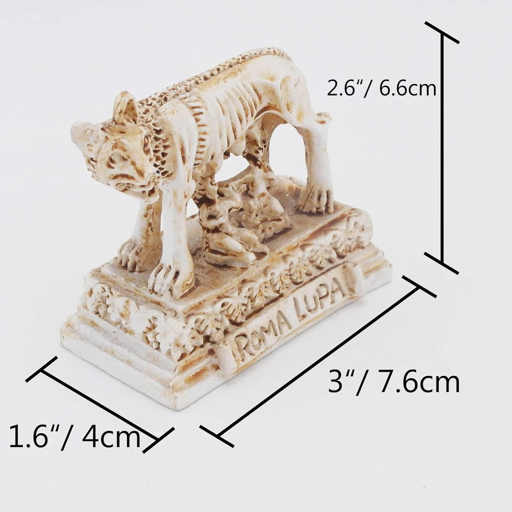Roman Wolf Fish Tank Decorations Ancient Rome Reptile Turtle Lizard Spider Tanks Terrarium Building Décor Ornament Pet