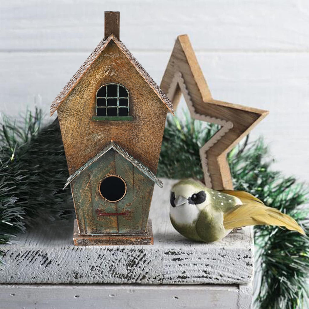 Jemeni Metal Birdhouse for Outdoors, Bird Houses for Outside Hanging, Country Cottage Style……