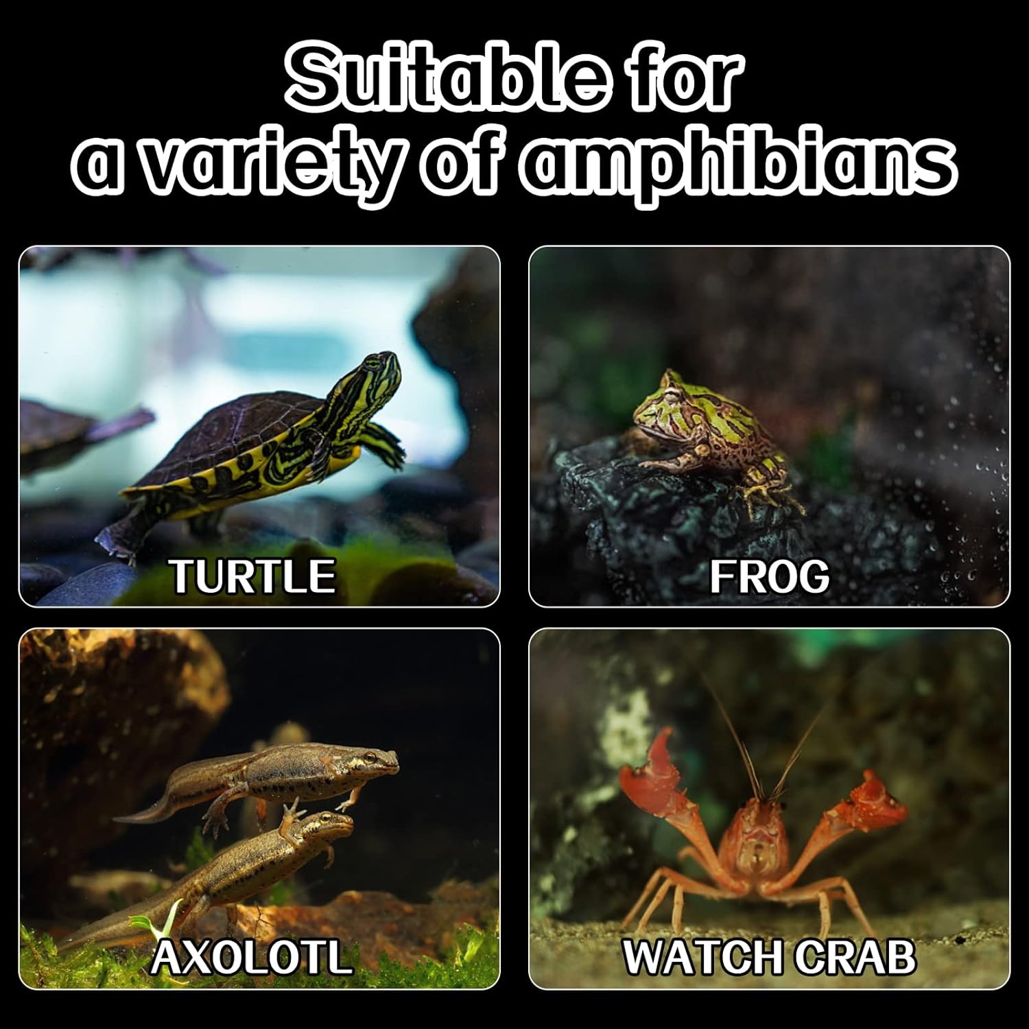 Turtle Basking Platform,Fish Tank Aquarium Tortoise Climbing Platform with 3 pcs Suction Cups,Float Resting Terrace for Frogs, Terrapins(Artificial Bark,Rock) (Brown)
