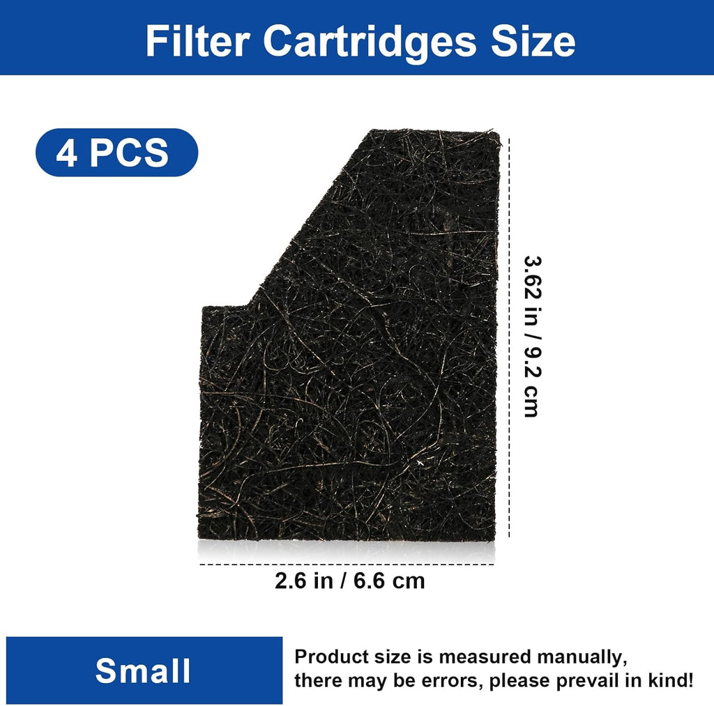 Small Aquarium EcoRenew Filter Cartridges for Aqueon QuietFlow Internal Power Filter with SmartClean Technology 15 Gallon, Replacement Fish Tank Filter Cartridge for Saltwater and Freshwater, 4 Pack