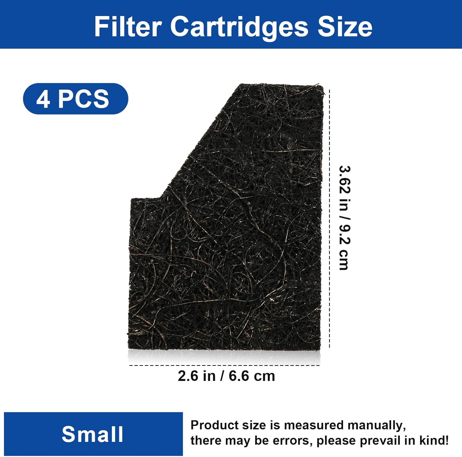 Small Aquarium EcoRenew Filter Cartridges for Aqueon QuietFlow Internal Power Filter with SmartClean Technology 15 Gallon, Replacement Fish Tank Filter Cartridge for Saltwater and Freshwater, 4 Pack