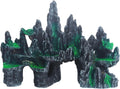 Saim Large Aquarium Rock Decorations, Mountain Ornament Fish Cave Bridge, Fish Tank Aquascape Model for Gold Fish, Betta Cichlids Hideaway Cave Hideout (12.09x3.94x8.58inch)