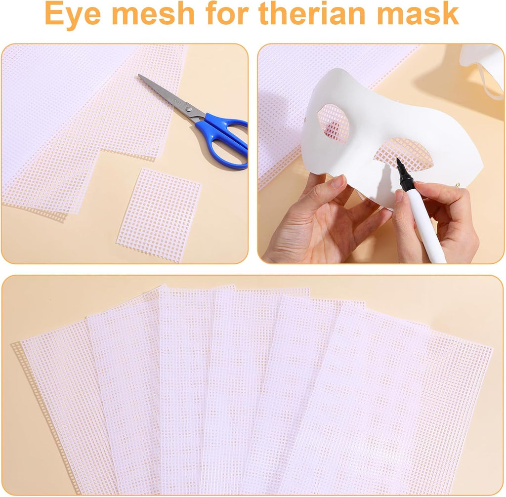 36PCS 4 Count Plastic Canvas Sheets, 11.8 x 7.9 Inch White Plastic Mesh, Eye Mesh for Embroidery, Knitting, Crochet, Acrylic Yarn Crafts, DIY Aquarium Dividers, Needlepoint Canvas