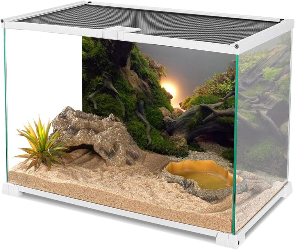 AWERT River Bed & Lake Aquarium Background Sunshine Aquatic Plant Fish Tank Background Vinyl 72x18 inches