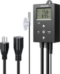 DEWENWILS Digital Temperature Controller Thermostat Outlet with Heating & Cooling Mode for Chest Freezer, Home Brewing, Green House, Incubation, Reptiles, -22°-221°F, 120V/10A/1200W