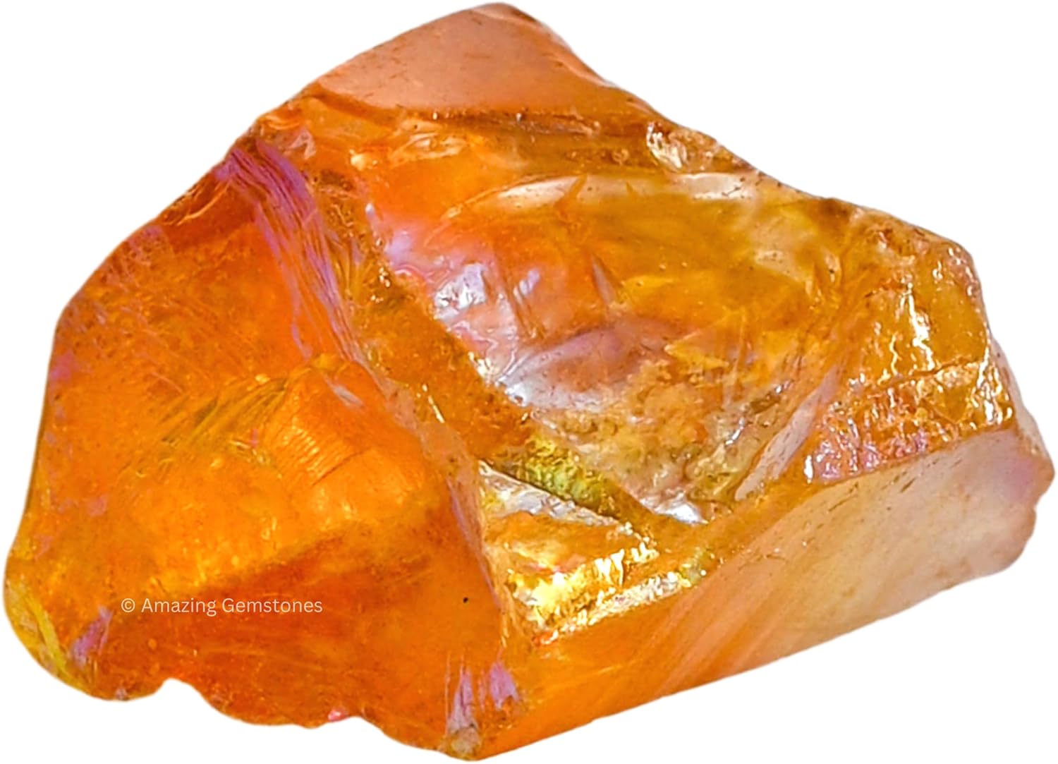 Amazing Gemstone Tangerine Aura Quartz Raw Crystals and Healing Stones, Natural Rocks for Meditation and DIY Raw Stones and Crystals (1 lb)