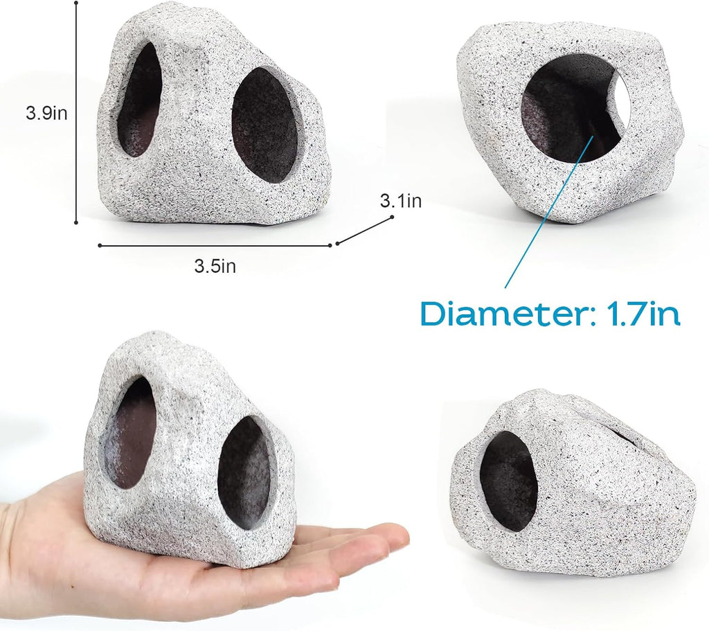 Fish Aquarium Decorations Cave Hide with Viewing Window for Betta Fish Tank Decor