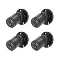 Dimmable 12V LED Mini Spotlights for Display - 1.5W Warm White 3000K, Small Spotlights for Displays with Dimmer, Black - Set of 4