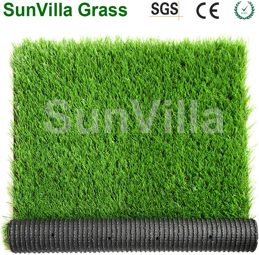 SunVilla 3'X35' Artificial Grass Realistic [Customized Sizes] Grass Height 1 3/8" Indoor/Outdoor Artificial Grass/Turf Many Sizes 3FTX35FT (105 Square FT)