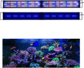 KZKR Upgraded Aquarium Light LED Full Spectrum 48-60 inch Foldable Hood Lamp for Freshwater Marine Plant Multi-Color Decorations Light (24"+24")