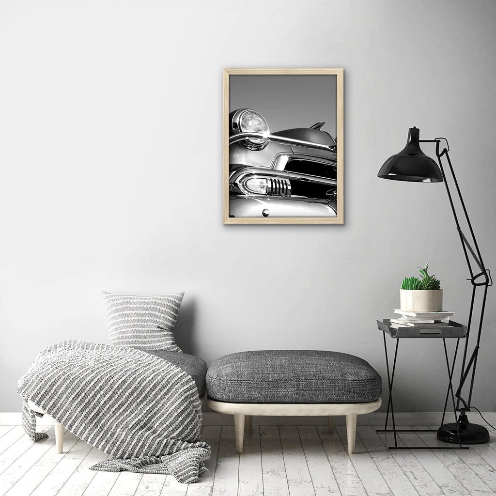 Americanflat 18x24 Poster Frame with Polished Plexiglass - Wide Picture Frames Made of Engineered Wood for Vertical or Horizontal Wall Display - Epic Collection - Natural Oak