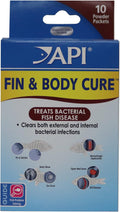 API FIN & BODY CURE Freshwater Fish Powder Medication 10-Count Box