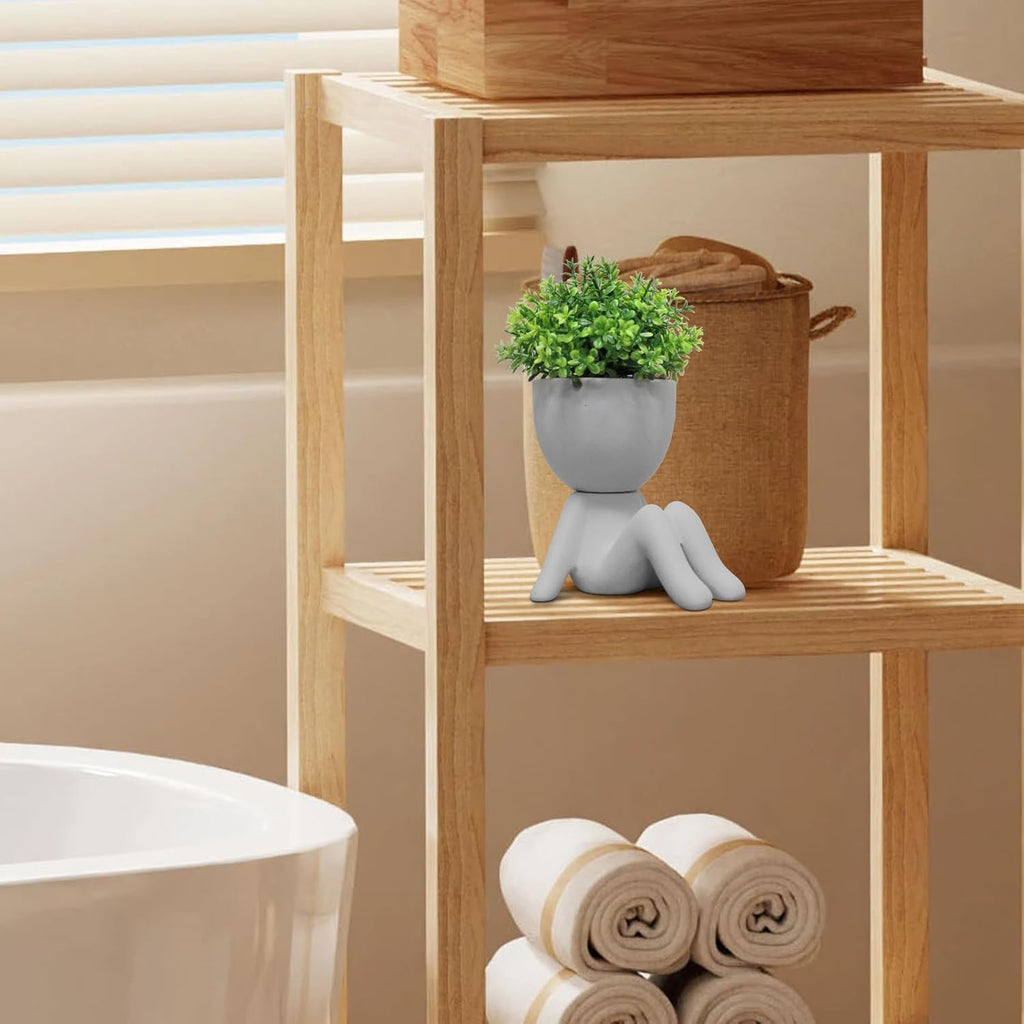 Zerzsy Mini Succulent Plant Fake Plants Succulents Plants Artificial for Home Bathroom Living Room Office Decor Cute Desktop Decoration