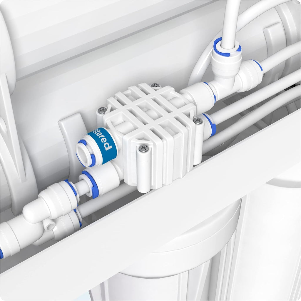 Aquatic Life 5-Stage Hydroponic Reverse Osmosis Water Filter System RO Filtration Unit, High Efficiency, 200 GPD