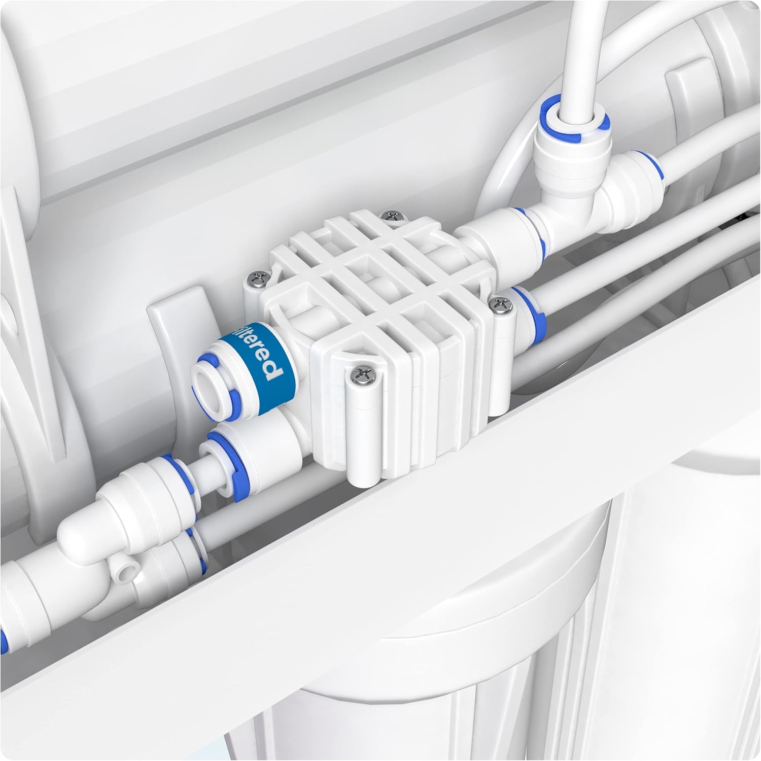 Aquatic Life 5-Stage Hydroponic Reverse Osmosis Water Filter System RO Filtration Unit, High Efficiency, 200 GPD