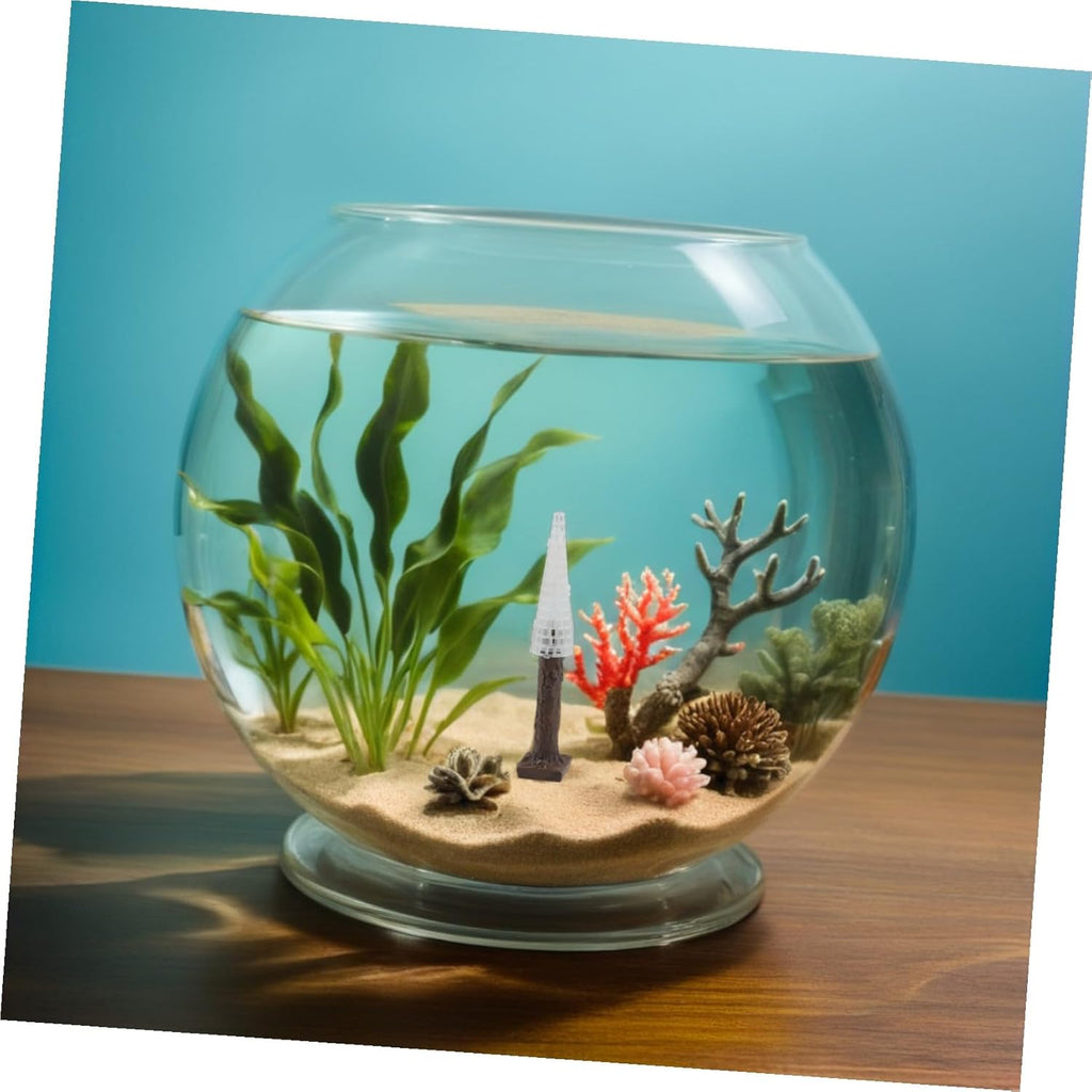 2pcs Artificial Christmas Moss Trees Aquarium Decoration Fish Tank Plant Ornaments Holiday-Themed Fish Habitat Enhancer Suitable for All Tank