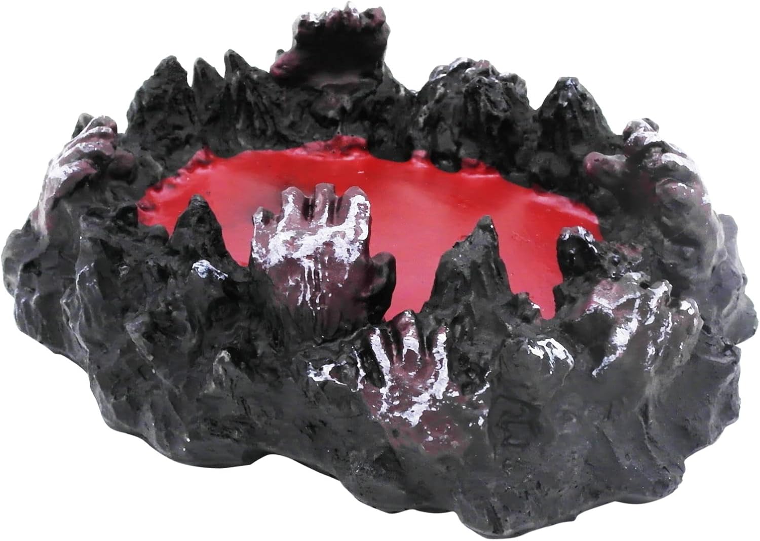 Hellfire Aquarium Fish Tank Decor Skull Death Halloween Spooky Decorations Reptile Turtle Lizard Tanks Terrarium Devil Sculpture Collection Figurine Statue Ornament Pet