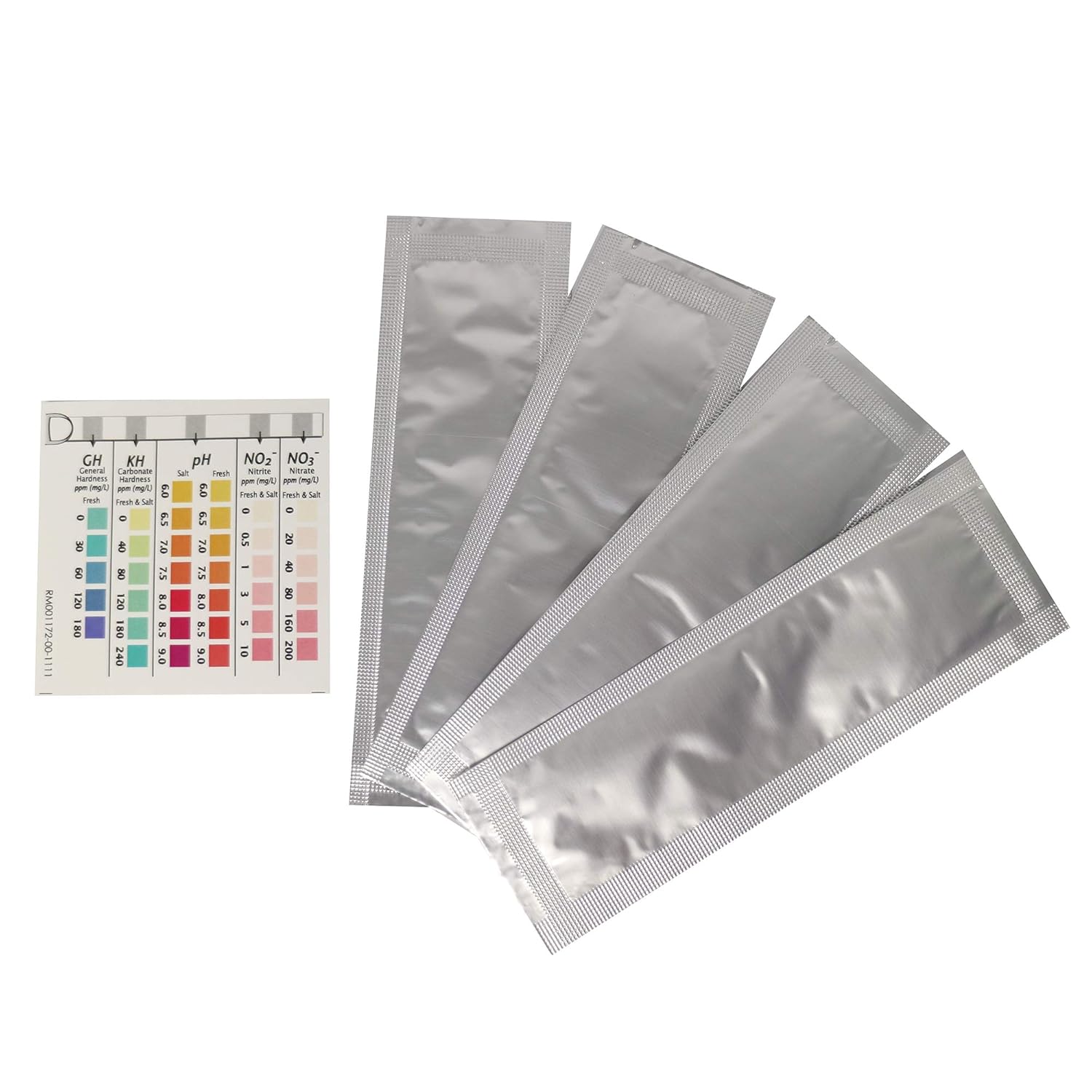 API 5-IN-1 TEST STRIPS Freshwater and Saltwater Aquarium Test Strips 4-Count Box