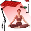 Red Light Therapy for Body and Face, 660nm 850nm 940nm Infrared Redlight-Therapy Lamp Device with Large Panel and Stable Stand at Home, Idea Gift for Women Wife Mom Sister Girlfriend