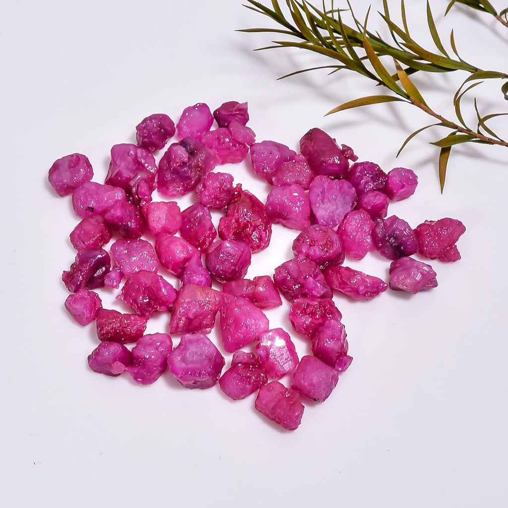 100 carats Raw Ruby Rough Gemstone, Natural Crystals, Healing Stones, Wholesale Lot, Jewelry Making Supply, Stone, Strength Stone, 7 to 10mm