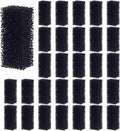OLYCRAFT 30Pcs Aquarium Bio Sponge Filter Media Pad 2.8x1.2 Inch Filter Foam Sponge Pads Black Aquarium Dual Filtration Pad Replacement Filter Pads for Fish Tank Pond Filters Sumps Reef Canister