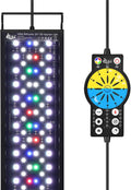 AQQA Aquarium Light with 24/7 Sunrise Sunset Mode, 9 Colors & 10-Level Brightness, Full Spectrum LED Fish Tank Light with Timer for Plant Growth, Freshwater Tanks (56W for 35-47 inch Tank)