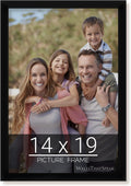 wallsthatspeak 14x19 Black Picture Frame for Puzzles Posters Photos or Artwork