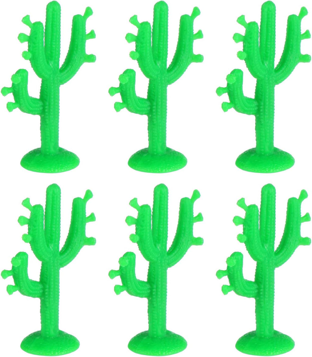 100pcs 5CM Artificial Mini Succulent Cactus Miniatures Plastic Ornaments Decor for Banquet Celebration Favors