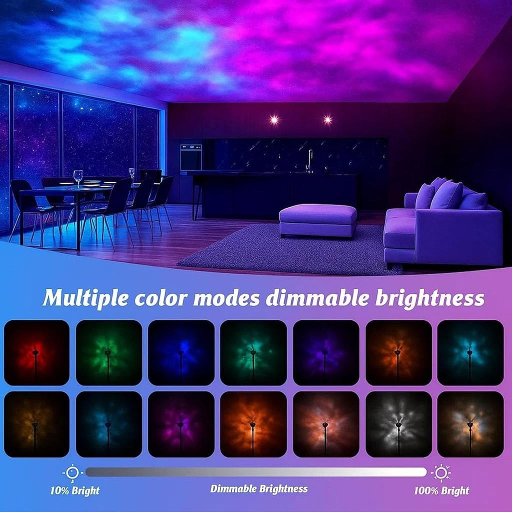 Magical Northern Lights for Your Room, Magic Northern Light, Aurora Night Light Projector with Remote Control, Color-Changing Mood Ocean Light for Home, Relaxation & Decor (3 Colors, Plug-in)