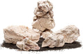 SubstrateSource Natural Aquarium Stones - Off-White Textured with Grooves Decorative Aquascaping Rocks for Betta Fish Tank, Goldfish, Cichlids, Hermit Crab & Terrariums - White Elephant Skin, 10 LB