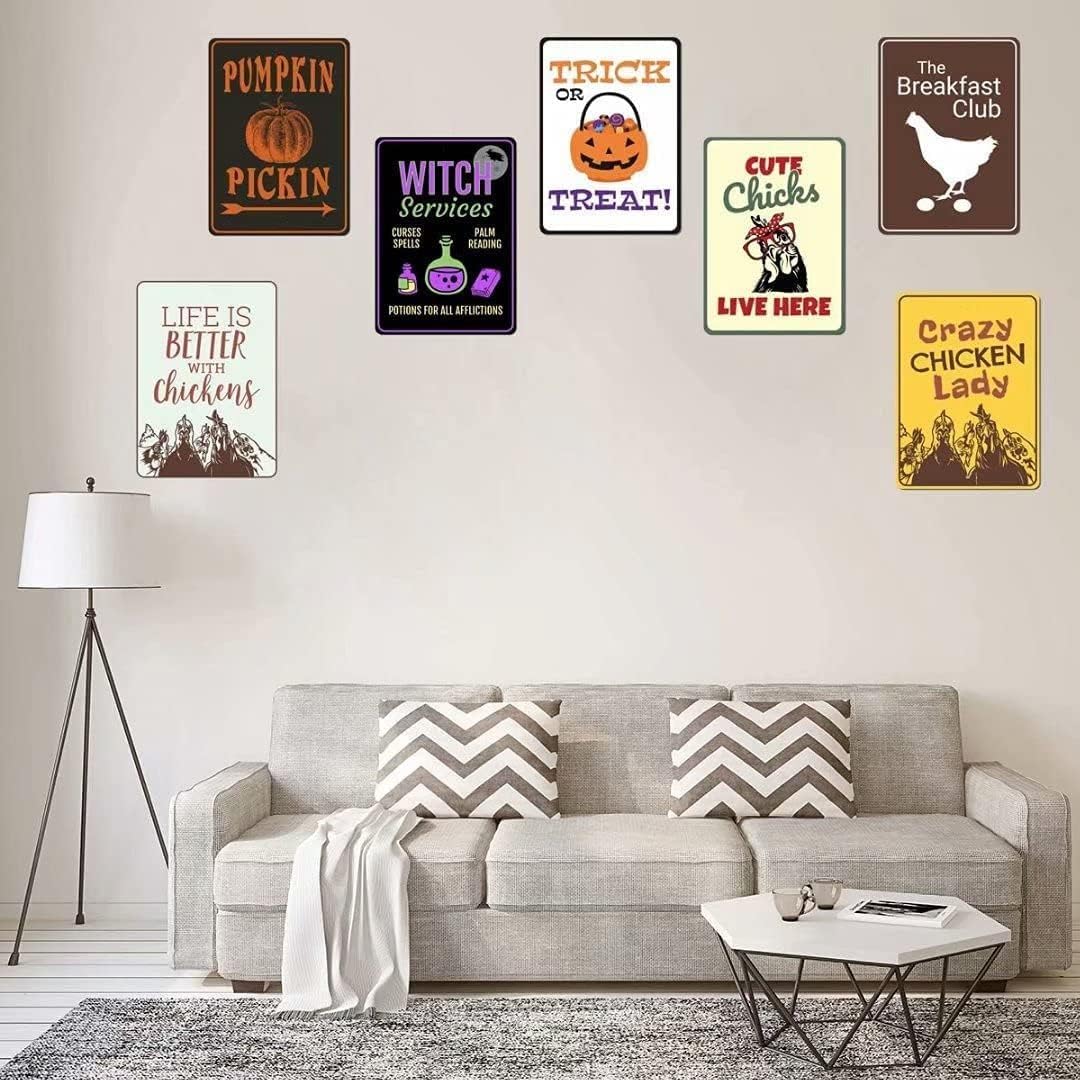 Breeds of Chickens Poster Wall Art Home Decor Vintage Iron Painting Metal Tin Signs Retro Novelty Coffee Shop Plate Warn Funny Humorous Bar Pub Restaurant Kitchen 8x12 Inch
