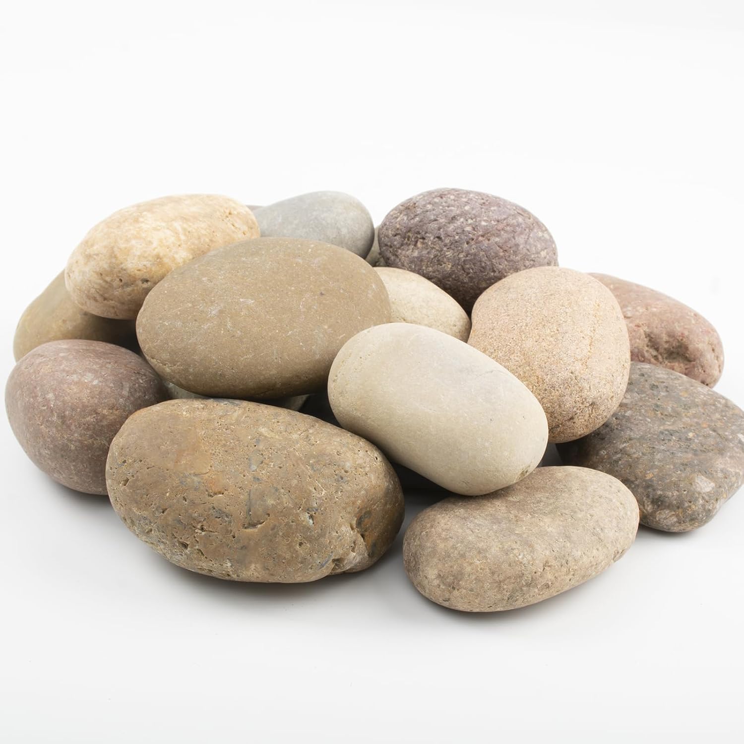 40 LBS Large Natural River Rocks – 2-3.5 Inch Unpolished Decorative Pebbles for Landscaping, Garden Paving, Fish Tanks, Plant Rocks, Crafting, Walkways, and Painting