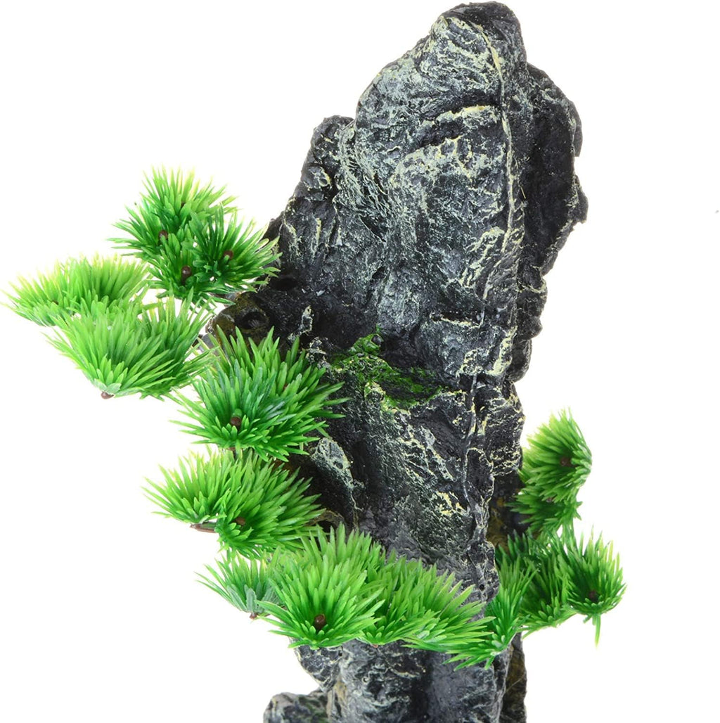 PENCK Aquarium Decorations Large and Tall Pillar Rock Resin Mountain View Stone Ornament Fish Tank Rockery Decoration