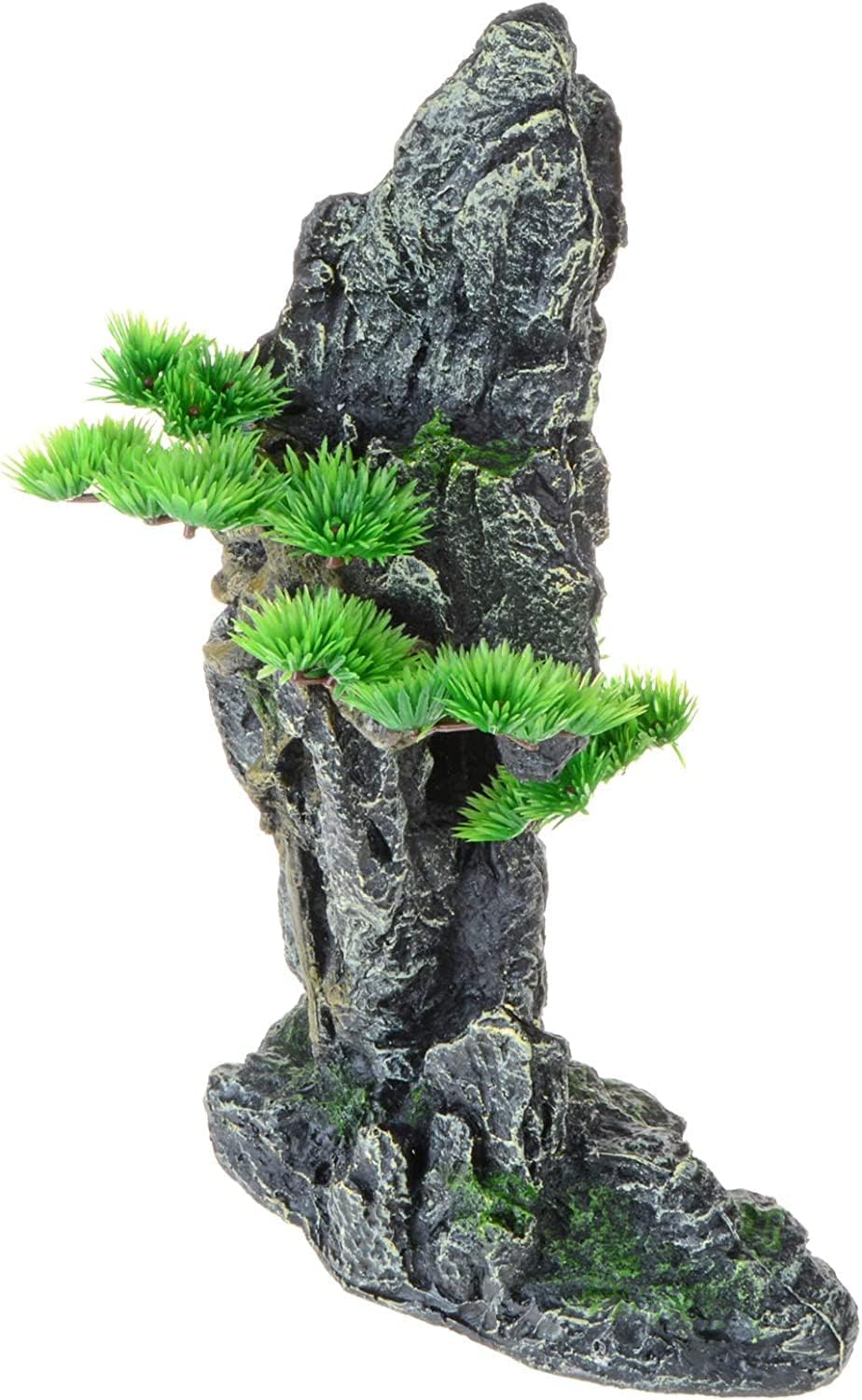 PENCK Aquarium Decorations Large and Tall Pillar Rock Resin Mountain View Stone Ornament Fish Tank Rockery Decoration