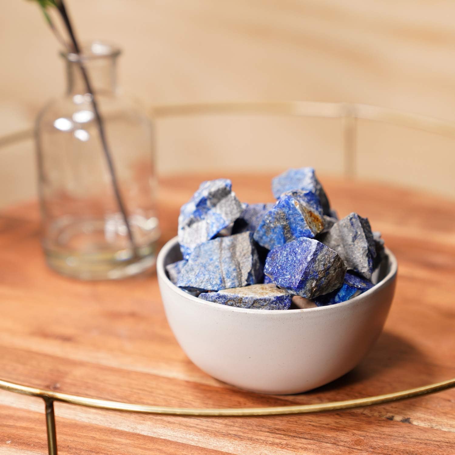 Crystal Allies 1 Pound Bulk Rough Lapis Lazuli Reiki Crystal Healing Stones Large 1"