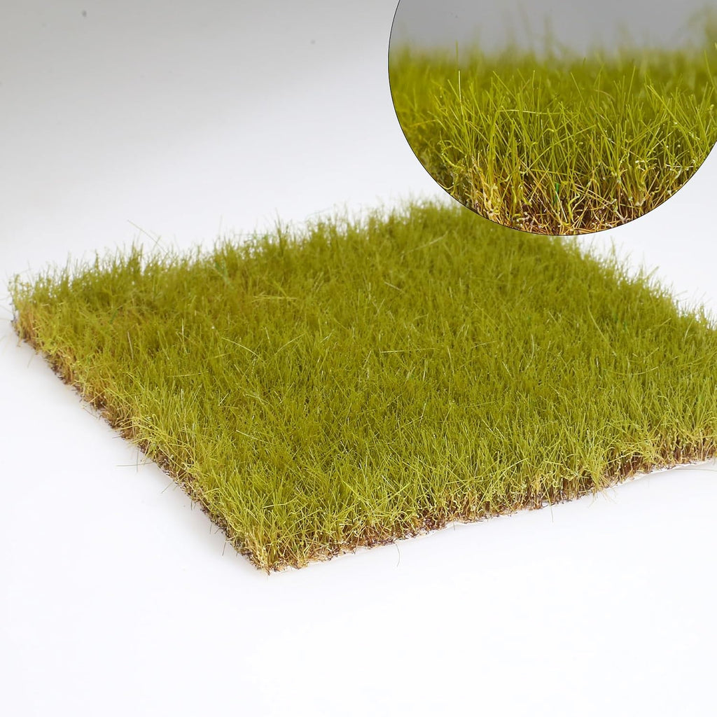 16mm Tall Diorama-Flowers-Grass Hand-teared Grass Deep Emerald Green Static-Grass for Model-Train-Scener Wargaming-Terrain ，Dioramas & DIY Crafts