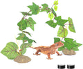 REPTI ZOO Magnetic Hanging Artificial Decoration Plant Climbing Vine for Reptile Terrarium Habitat Tank