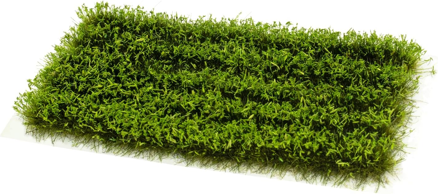 Warmtree 5 Pcs Static Grass Tuft Model Grass Tufts Railway Artificial Grass Miniature War Gaming Terrain DIY Model Railroad Scenery War Gaming Scenery (Light Green bar)