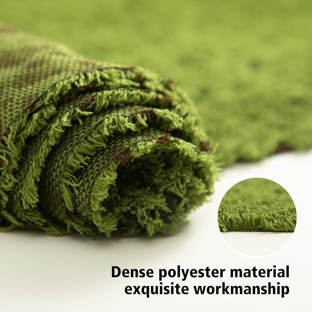 Artificial Grass Mat 4x3.3 Ft - Realistic & Soft Synthetic Turf, Fake Grass Carpet for Indoor Outdoor Use, Backyard, Patio, Balcony Decor (Coffee Background)