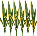 Melorca&Guilla Artificial Plants 6PCS 30“Tall Faux Snake Plant,Fake Snake Plants Artificial Snake Plants Agave Sansevieria Greenery for Garden Shop Office Home Décor