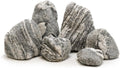 Natural Fish Tank Stones Aquarium Rocks 10lb Silver Seiryu Rock for Aquascaping, Terrariums, Bonsai, Garden Landscaping & Reptile Habitats(2-7inch 5-6Pcs)